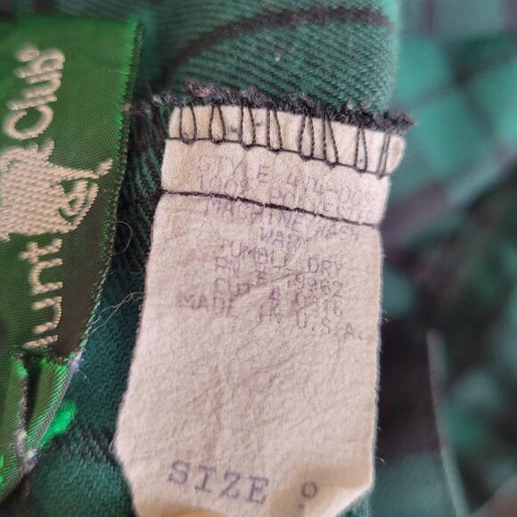 Vintage Tartan Plaid Pants Pleated Preppy Hunt Club Green Holiday Women 9 - Picture 10 of 10